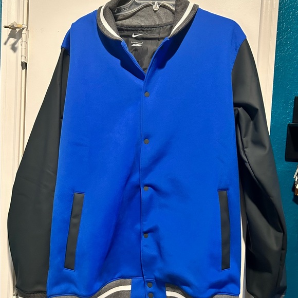Nike Blue and Black Bomber Jacket - Picture 3 of 8